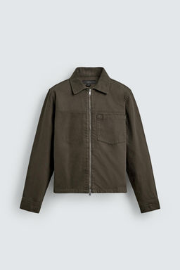 SOBRECAMISA REGULAR FIT CREMALLERA / Marr?n - Zara фото 8
