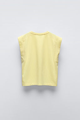 PLAIN T-SHIRT WITH TAB - Zara фото 11