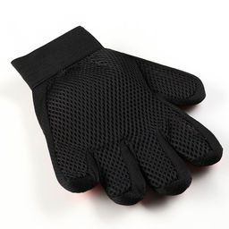 Перчатка - щетка для шерсти на правую руку с удлиненными зубчиками, красная - Пижон фото 3