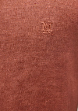 Turuncu Keten Gomlek - Mavi фото 6