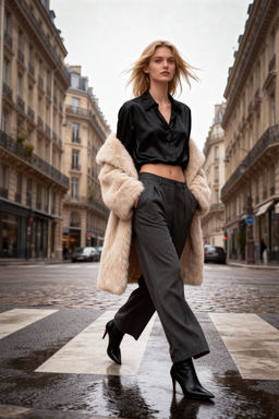 Antrasit Bagc?k Detayl? Dusuk Bel Wide Leg/Genis Paca Pantolon TWOAW26PL00008