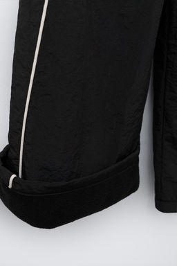 PANTAL?N NYLON FORRO POLAR LAZOS  / Negro - Zara фото 4