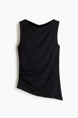 Top drapeado con escote barco - H&m фото 2
