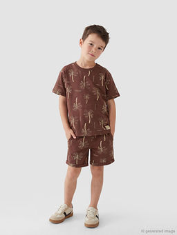 Desenli Erkek ?ocuk Ti??rt ve ?ort