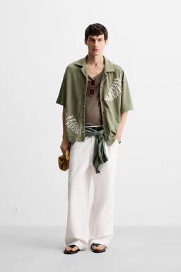 BEADED EMBROIDERY SHIRT