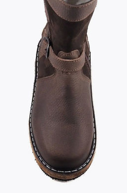 Монголки подростковые коричневые, войлочная подошва - Мирунт фото 18