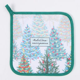 Прихватка Этель Сказочный лес 19х19 см, 100% хл, ватин 250 г/м2  фото 2
