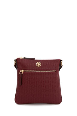 Женская бордовая сумка через плечо - U.s. polo assn фото 2
