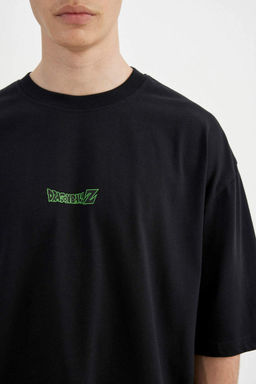 Свободная футболка с круглым вырезом и короткими рукавами Dragon Ball - Defacto фото 6