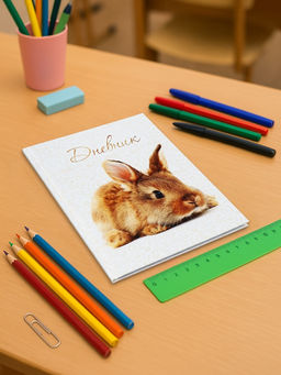 Цена за 2 шт. Дневник школьный для 1-11 классов, «Заяц», твёрдая обложка 7БЦ, глянцевая ламинация, 40 листов