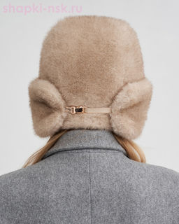 Дина экомех норка Ушанка флис (56-58)