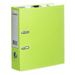 Пaпкa-регистратор А4 75мм Calligrata ламинированная, светло-зеленый