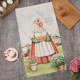 Полотенце кух.Этель Праздничный пирог 40х70 см, 100% хл, 190г/м2