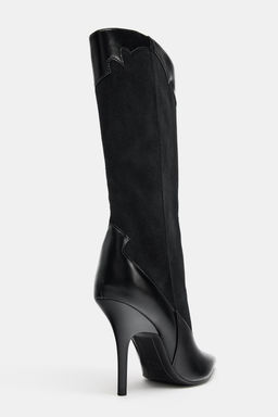 COWBOY HEEL BOOTS - Zara фото 5