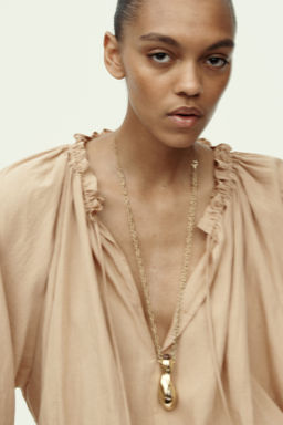Blusa con bajo burbuja - H&m фото 6