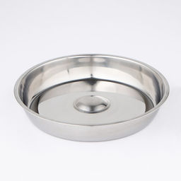 Крышка-Клош, 28×28×4.5 см, круглая, нержавеющая сталь