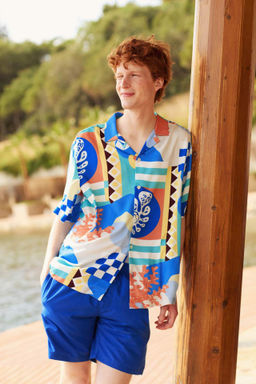 Regular Fit File Astarl? Diz Ustu Deniz Sortu - Defacto фото 2