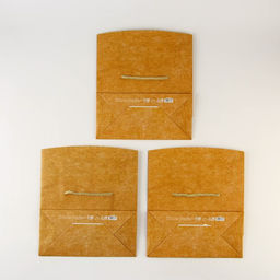 Набор пакетов—коробок «крафтовых», 23 × 18 × 11 см