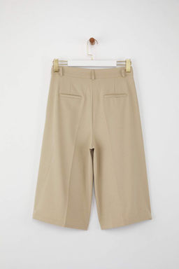 Limited Edition Vizon Straight/Duz Kesim Pilili Dokuma Kumas Sort & Bermuda TWOAW26SR00033 - Trendyolmilla фото 7