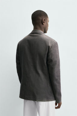 HERRINGBONE TEXTURED BLAZER - Zara фото 3