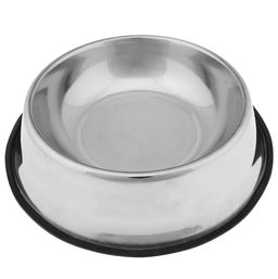 "Пэт тойс (Pet toys)" Миска для кормления животных из нержавеющей стали 2,3л, д33,2см, h7,4см, основание ПВХ (Китай)