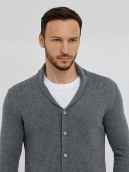мужской базовый кардиган на пуговицах - Glenfield фото 15