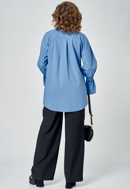 Блуза EVA GRANT 7080-1 голубой