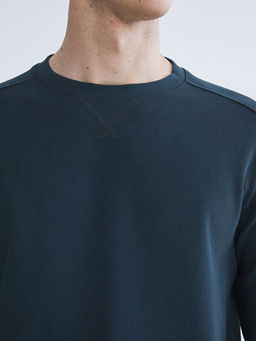 Bisiklet Yaka Erkek Sweatshirt