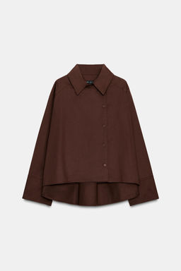 ZW COLLECTION OVERSIZE PLEATED SHIRT