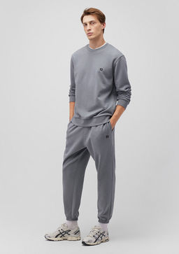 Mavi Pro Bask?l? Gri Esofman Alt?