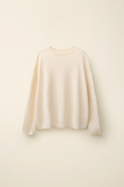 JERSEY PUNTO 100% LINO CREATED BY CARAMEL LONDON X ZARA / Crudo  фото 3