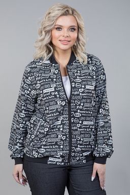 Бомбер 1252 черный