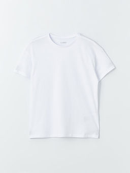 Bisiklet Yaka Basic K?sa Kollu K?z ?ocuk Ti??rt
