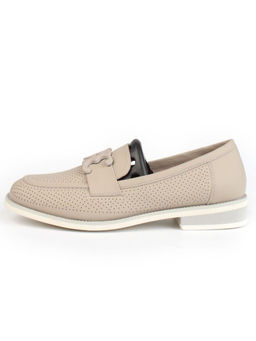 06-PDJ72-2 GRAY/GREEN Туфли женские (натуральная кожа) - Фабричный китай фото 5