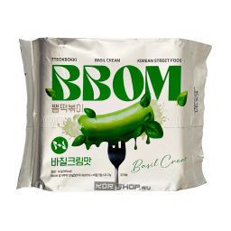 Рисовые клецки токпокки с базиликовым соусом ББОМ / BBOM, Корея, 147 г Акция