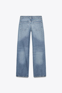 TRF MID-WAIST WIDE-LEG JEANS - Zara фото 8