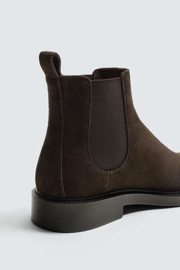 LEATHER CHELSEA BOOTS - Zara фото 13