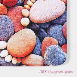 Коврик для ванной и туалета Доляна Камни следы, 40?60 см фото 3