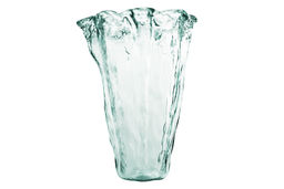 Ваза для цветов, 30 см, декоративная, стекло, мятый эффект, Pandora - San miguel фото 2