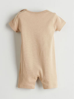 Bisiklet Yaka Avokado Bask?l? Erkek Bebek Tulum