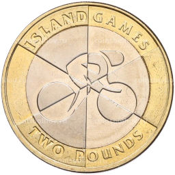 Монета 2 фунта 2019 года Гибралтар Островные игры