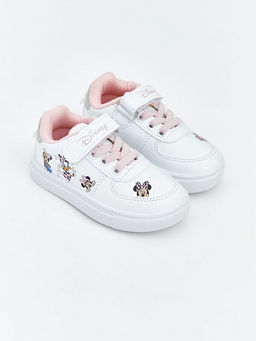 Minnie Mouse Bask?l? K?z Bebek Spor Ayakkab?
