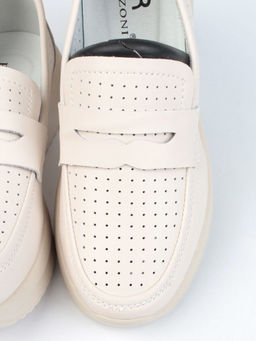 03-SD4-1D BEIGE Полуботинки женские (натуральная кожа)