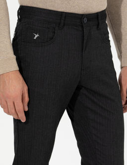 Брюки чинос узкого кроя антрацитового цвета - Cacharel фото 5