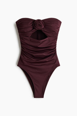 Traje de ba?o bandeau con copas acolchadas