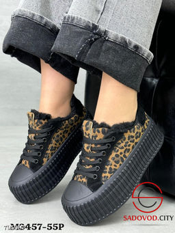 Кроссовки зимние из натуральной замши на платформе - Bruno фото 3