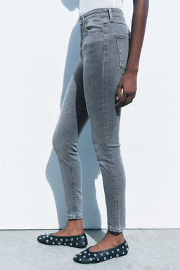 ZW COLLECTION SKINNY HIGH-WAIST JEANS - Zara фото 14