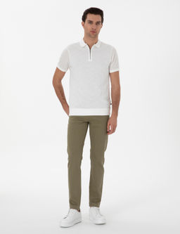 Ye_il Slim Fit Pamuk Kar___ml_ Jean Pantolon