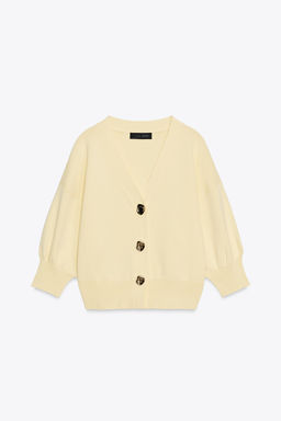CARDIGAN WITH THREE-QUARTER SLEEVES