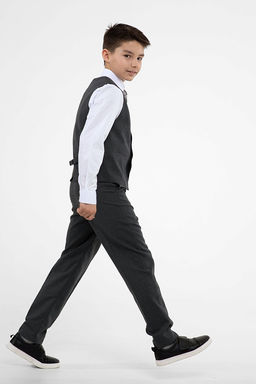 Серые школьные брюки для мальчика Инфанта, модель 0913/1  фото 6